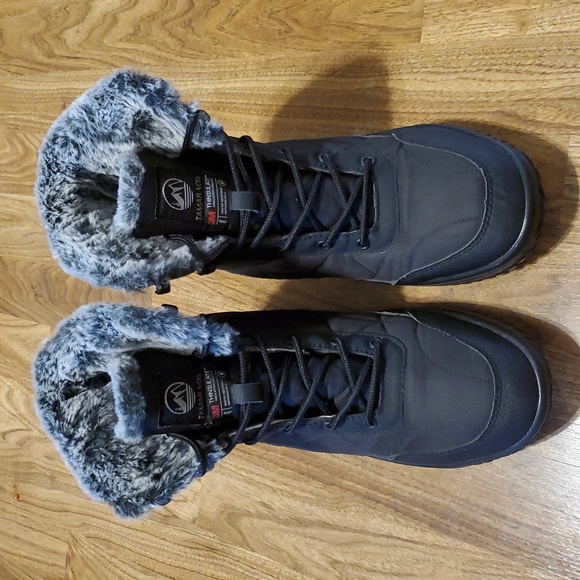 Tamarack Thinsulate Water Resistant Winter Boots Womens Size 9 Black - Picture 3 of 13